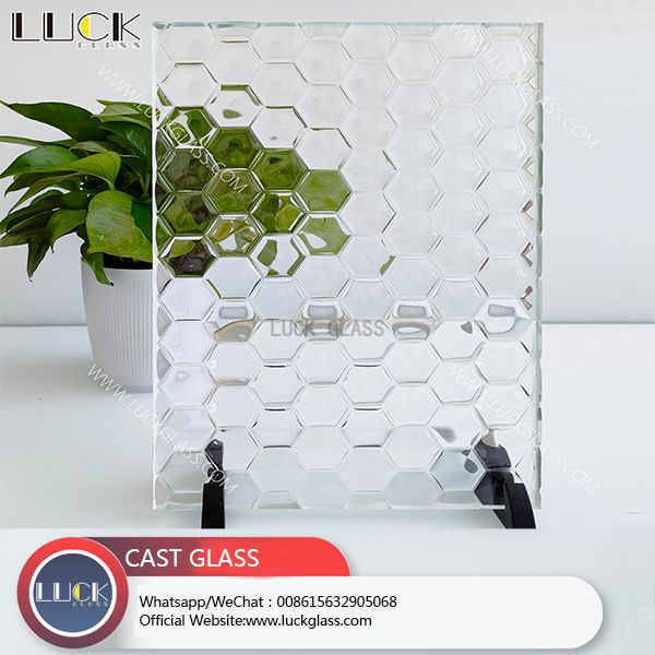 Decorative Architectural Glass 3-19mm Multi Patterns & Shapes Kiln Cast Tinted Tempered Glass Panel Clear Hot Melt Glass Casting