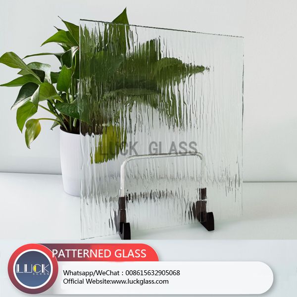Glass Price Per Square Meter Clear Corrugated Glass/ Reeded Ribbed Patterned Figured Textured Glass /screens Room Dividers Glass