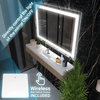 LUCK Illuminated smart backlit mirror lighted bathroom mirrors led mirror round 