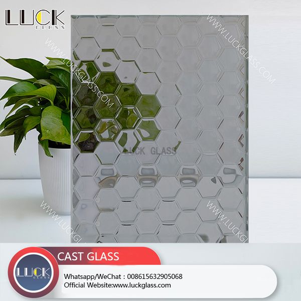 Decorative Architectural Glass 3-19mm Multi Patterns & Shapes Kiln Cast Tinted Tempered Glass Panel Clear Hot Melt Glass Casting