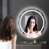 Frameless Illuminated Defogger Round Wall Mirrors Digital Mirror Bathroom LED Mirror