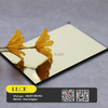 Top Quality Golden Colored Tinted Silver Mirror and Color Aluminum Wall mirror Sheet Glass