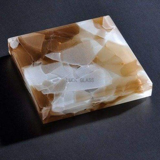 Emerald green jade stone glass transparent onyx tempered glass