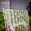 Ultra-white fused glass for shower room