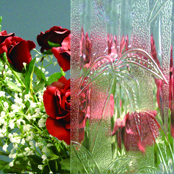 3mm-8mm Clear Patterned Glass with High Quality & Reasonable price 